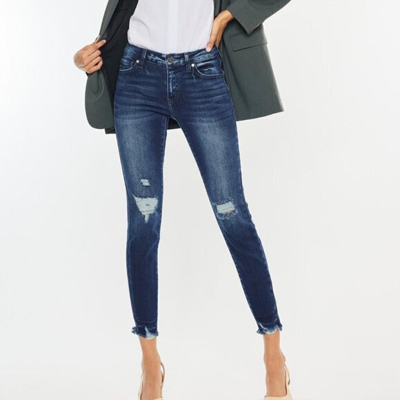 KanCan Electra Mid Rise Ankle Skinny Jeans Size 7/27 - Picture 1 of 12
